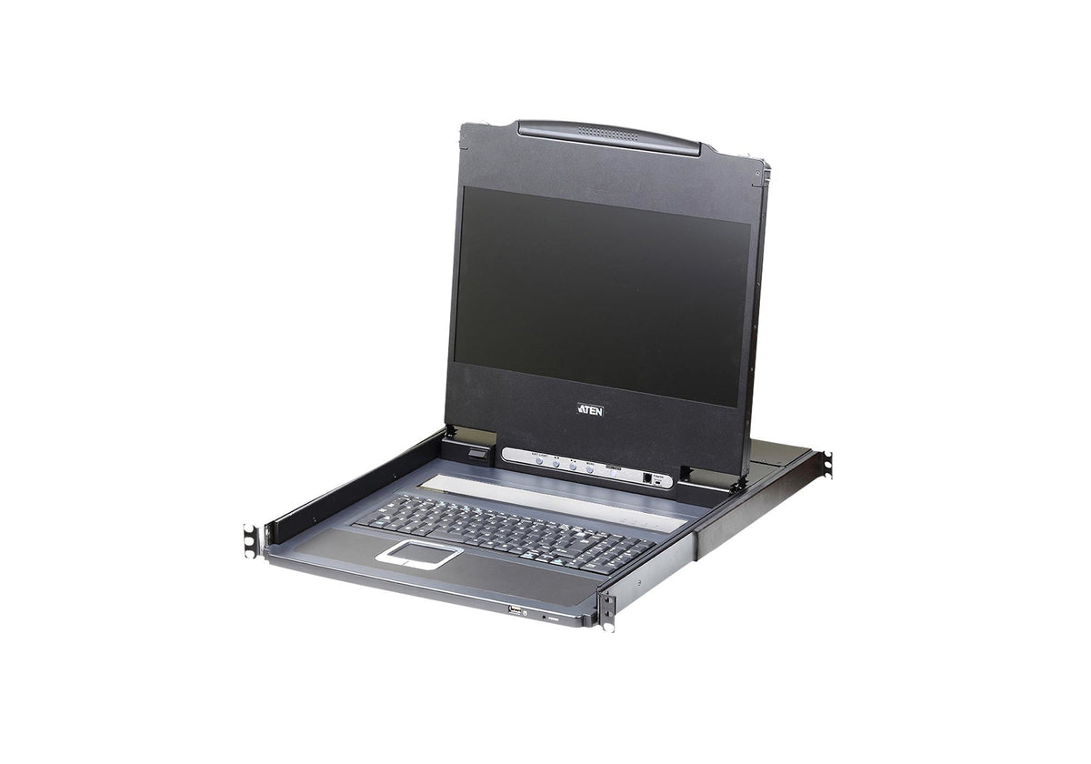 ATEN CL6700MW – 17,3" Rack-LCD-Konsole – 1920 × 1080/60 Hz, DE-Tastatur – 1U