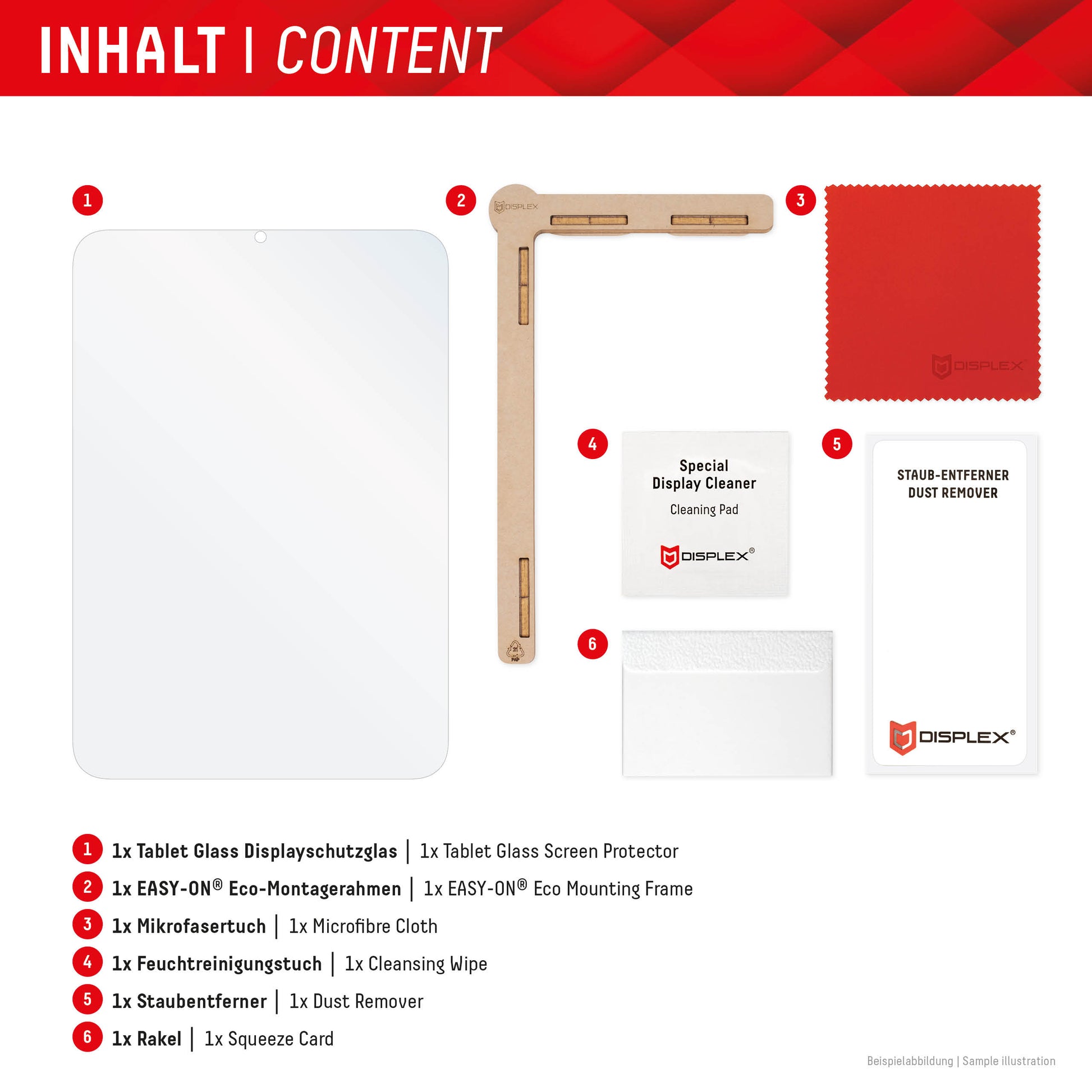 Displex Panzerglas für Samsung Galaxy Tab S10 Ultra/S11 Ultra – 9H, Anti-Fingerprint