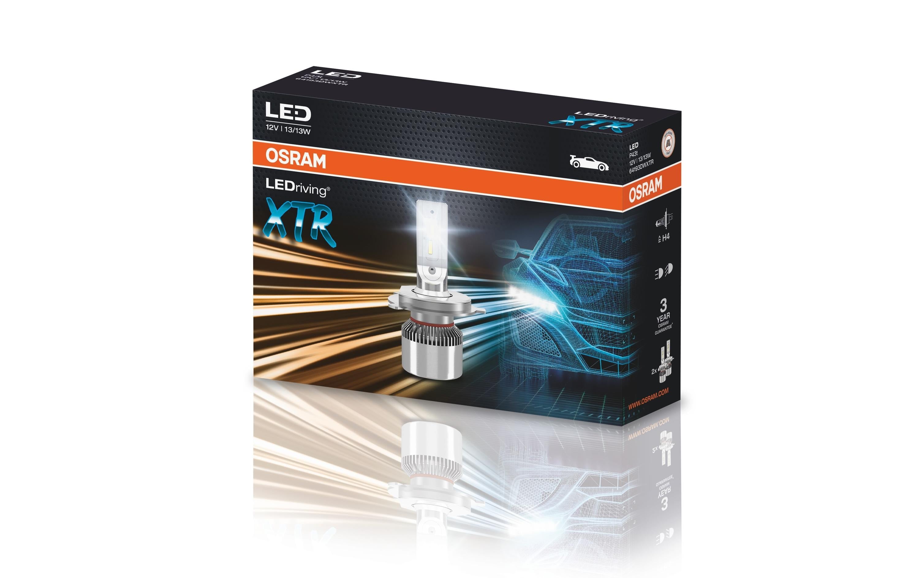 OSRAM Leuchtmittel P43t – 1400 lm, 6000 K, 13 W – 2-Pack