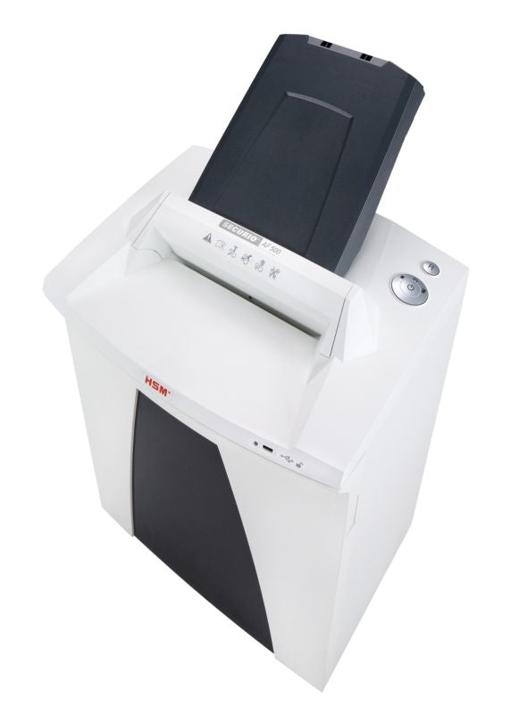 HSM Securio AF500 – Aktenvernichter mit Autofeed 500 Blatt, DIN P-5, Mikroschnitt 1,9 × 15 mm, 9–11 Blatt, 82