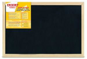 ARDA Kreidetafel – 600 × 400 mm – Kunststoffoberfläche, Kiefernholzrahmen, schwarz – Wandmontage