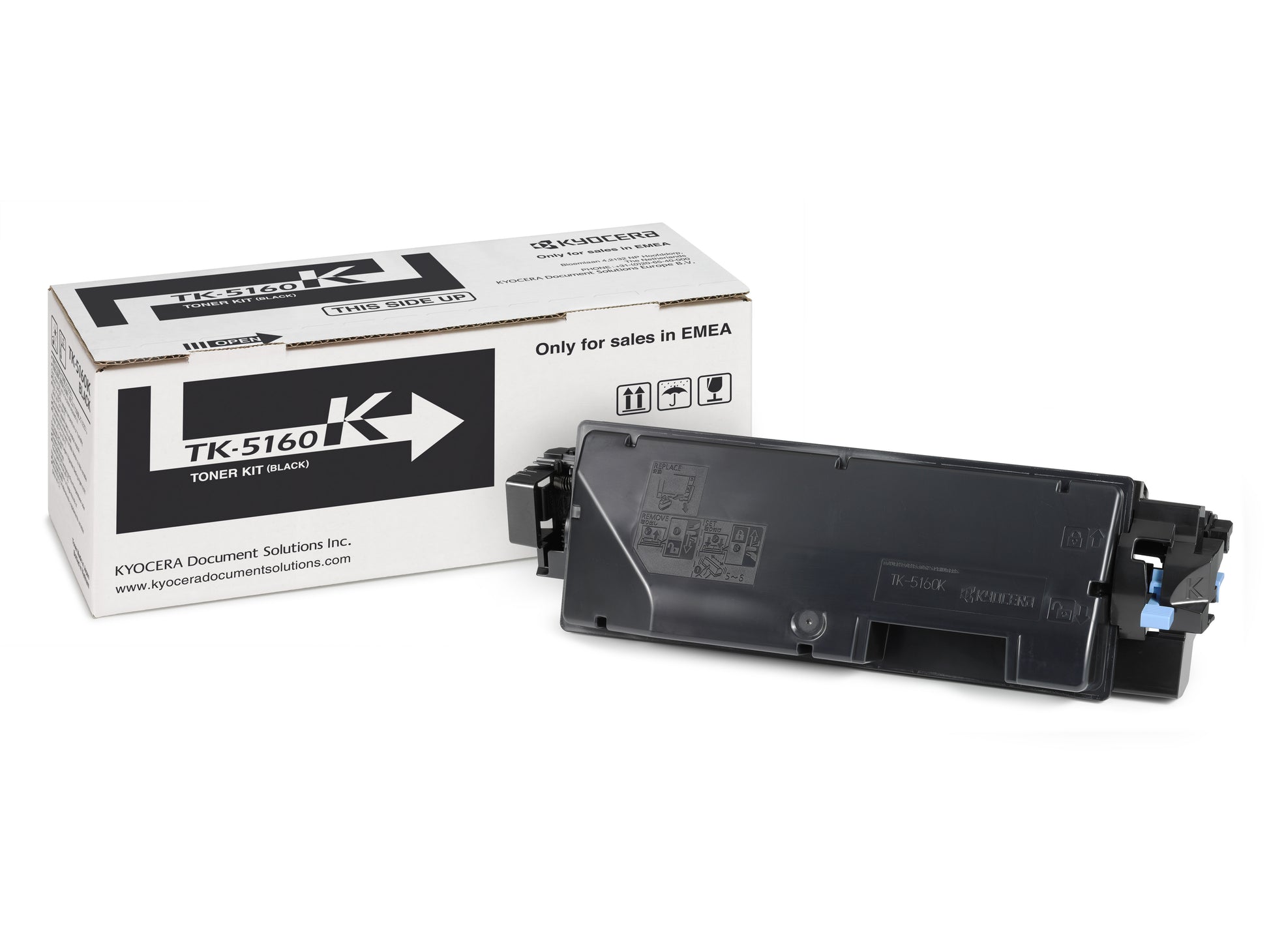 Kyocera TK-5160K Schwarz Toner – Original – 16'000 Seiten – für Kyocera ECOSYS P7040cdn