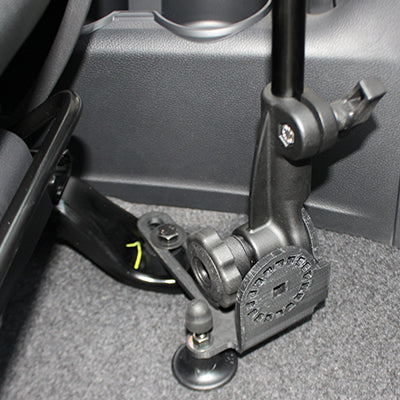 RAM Mounts RAM-316-HD-NBU – Montage-Basis, Aluminium, 1,5" Kugel, für Sitzschiene, Schwarz