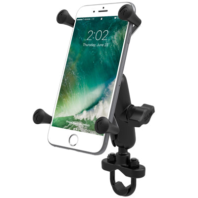 RAM Mounts Universal X-Grip – Fahrrad-/Motorrad-Halterung – Lenker – für Android/iOS – Schwarz