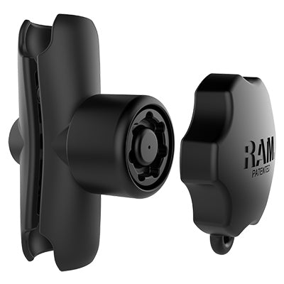 RAM Mounts RAM-B-201-SU – Monitorarm Tischhalterung – Doppel-Socket, Aluminium – Schwarz – für 1" Kugel