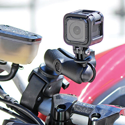 RAM Mounts RAP-B-400-GOP1U Lenkerhalterung – für GoPro Hero 1–9, GoPro Session, Garmin Virb u. a. – Schwarz