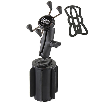 RAM Mounts RAM X-Grip – Auto-Halterung (passiv) – für Getränkehalter – für Galaxy S6, iPhone 6 – Schwarz