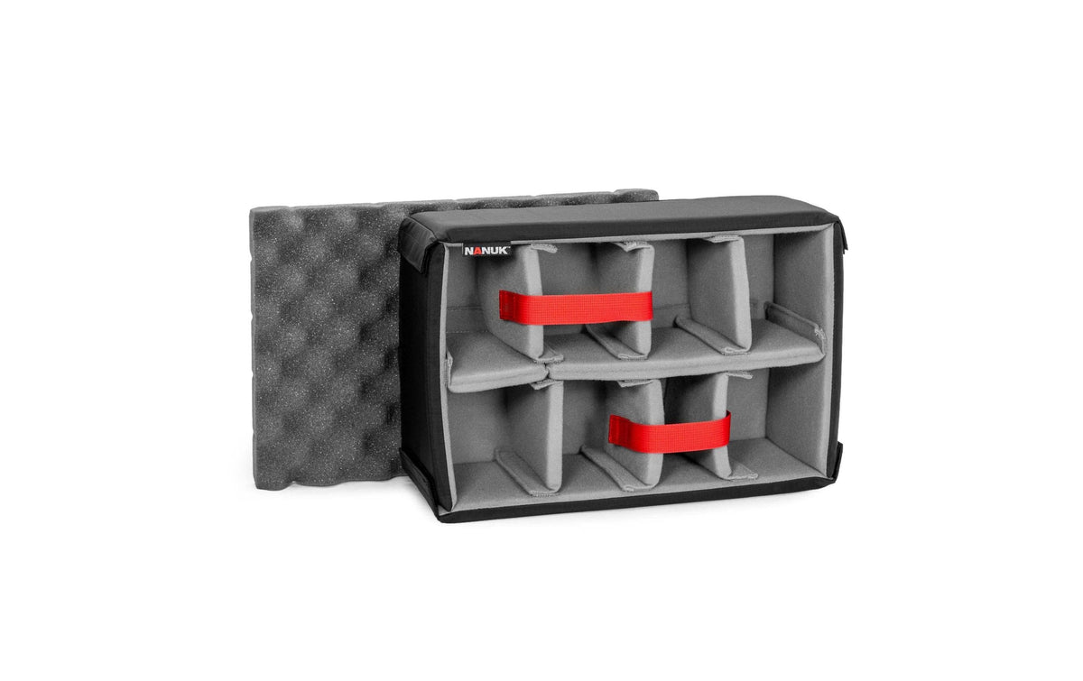 Nanuk Schaumstoffeinsatz – mit Deckelschaum – für Nanuk 918 – 330×140×200 mm – Grau