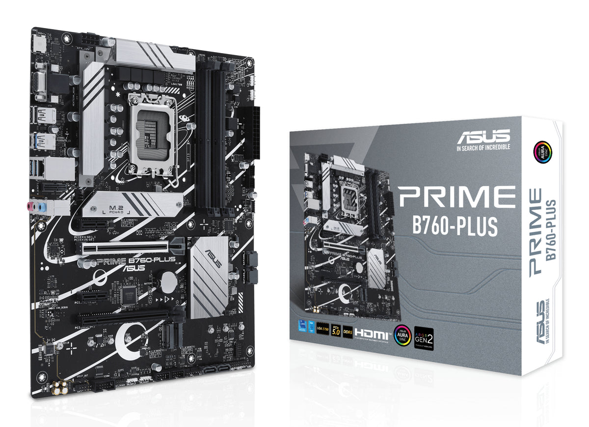 ASUS PRIME B760-PLUS – Mainboard – LGA 1700, Intel B760, ATX, DDR5
