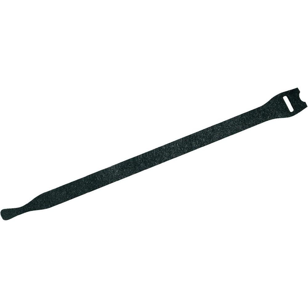 Fastech – Klett-Kabelbinder 300 × 16 mm, schwarz, wasserfest, für den Aussenbereich, 10 Stk.