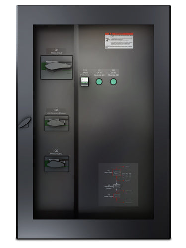 APC Wartungs-Bypass-Panel – 400 V, Rackmontage, 800×300×1200 mm – Schwarz – SYWMBP96K160H2