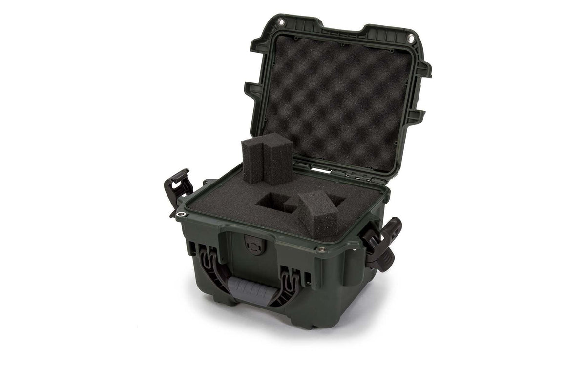 Nanuk Schutzkoffer 908 – 8,7 l, olivgrün, 31,8 × 20,3 × 24,9 cm
