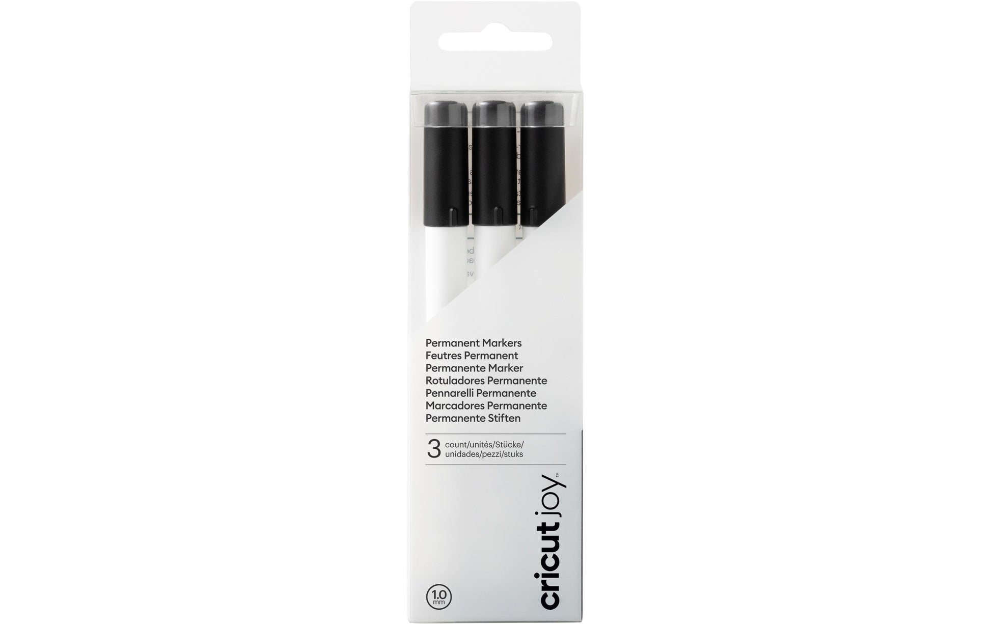 Cricut Permanentmarker – 1,0 mm – Schwarz, 3er-Set – für Cricut Joy