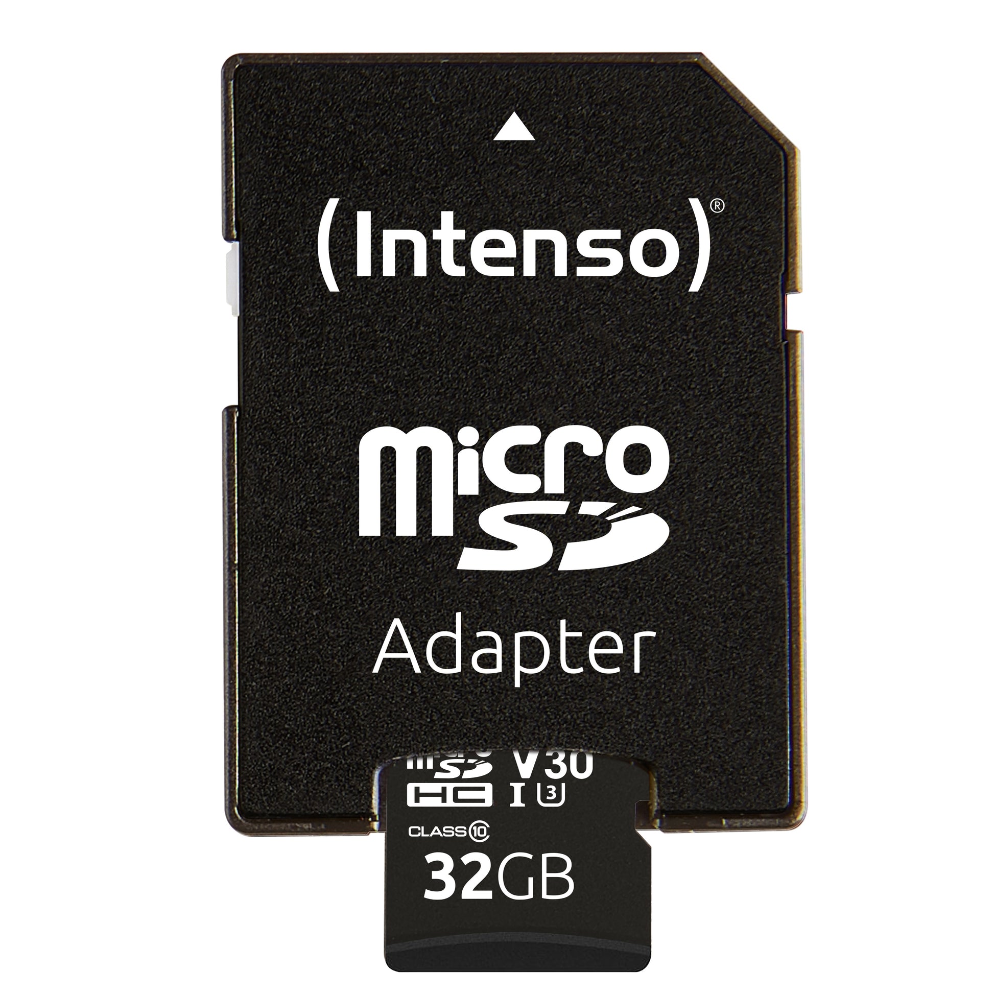 Intenso PRO 3433480 microSDHC 32 GB – UHS-I, Klasse 10, U3, V30, 100/45 MB/s, inkl. SD-Adapter