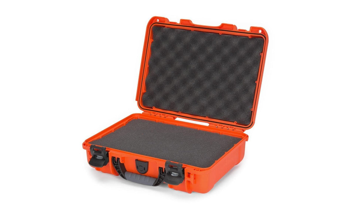 Nanuk Schutzkoffer 910 mit Schaum – Kunststoff, Orange, 36,3 × 12,0 × 28,2 cm