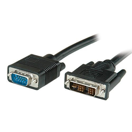VALUE DVI-A auf VGA Kabel – 5 m – verriegelbar – für DVI-Monitore an VGA-Grafikkarten