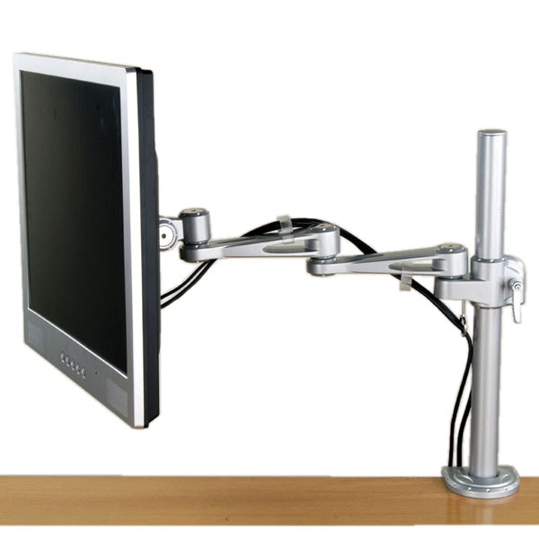 VALUE Monitorarm Tischhalterung – Klemme/Durchführung – 1 Monitor – VESA 75×75/100×100 mm – bis 10 kg/Monitor