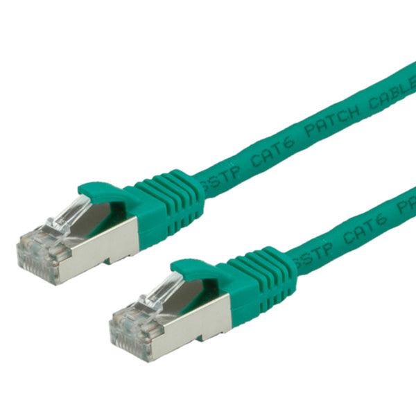 VALUE Patchkabel – Cat6 / Klasse E S/FTP (PiMF), 10 m, grün, LSZH, RJ-45