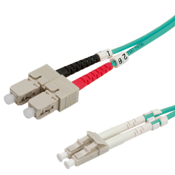 VALUE LWL-Patchkabel – LC–SC, Multi-Mode (OM3), 2 m