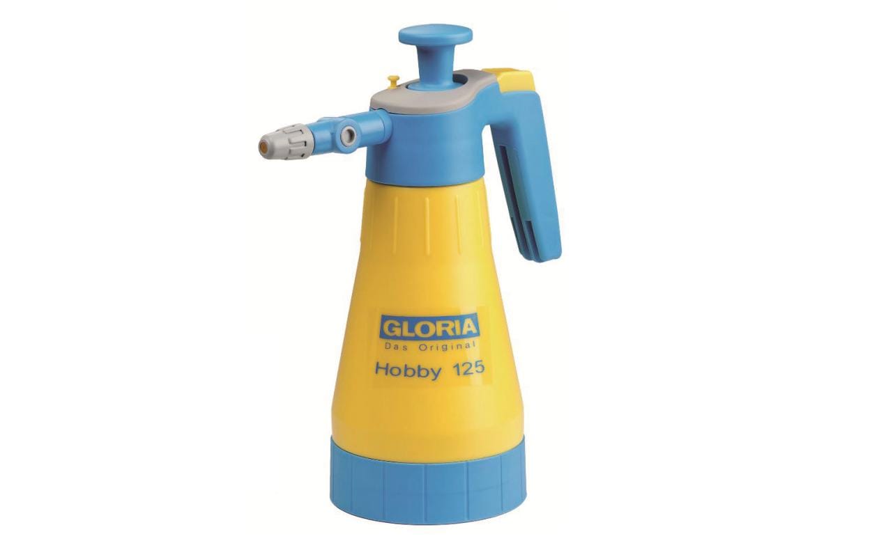 GLORIA Drucksprüher Hobby 125 – 1,25 l, Kunststoff, Gelb