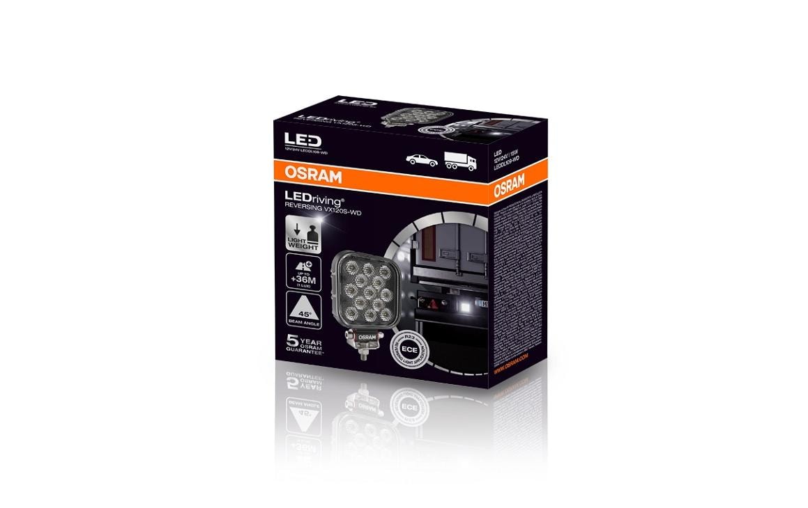 Osram Arbeitsstrahler LEDriving REVERSING – 1100 lm, 15 W – Kaltweiss, 6000 K – IP69K – für PKW, LKW