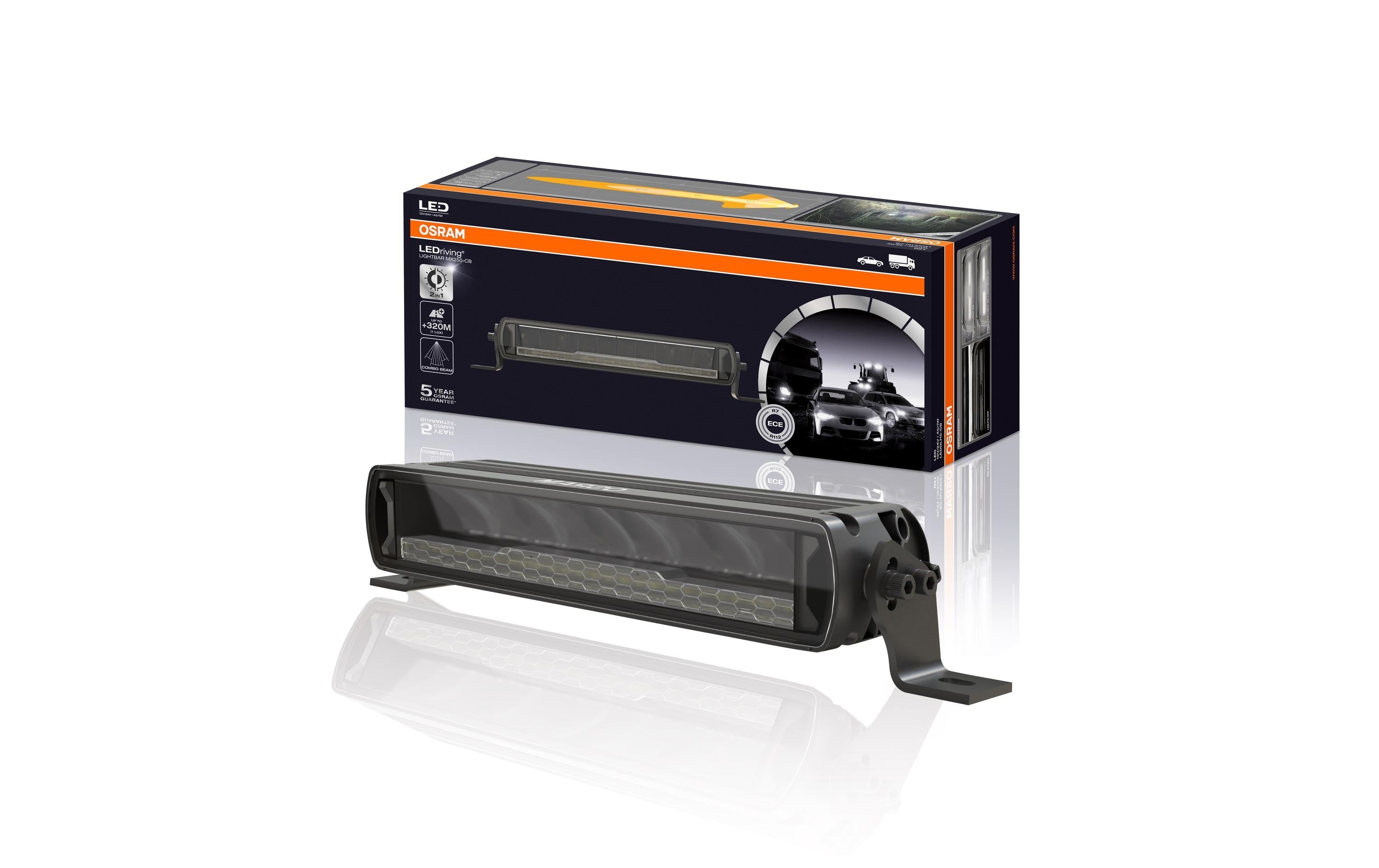 Osram Lichtbalken MX250-CB – 45 W, 2700 lm, 6000 K, IP69K, 35,6 cm