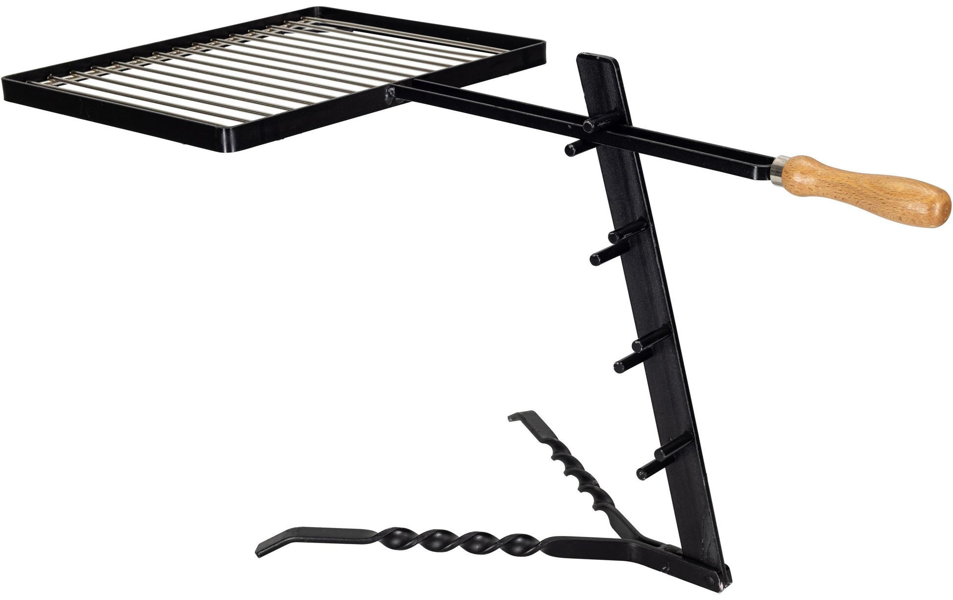 Nouvel Camping-Grill – Ø 31 cm, Höhe 37 cm, Grillrost – Schwarz/Edelstahl