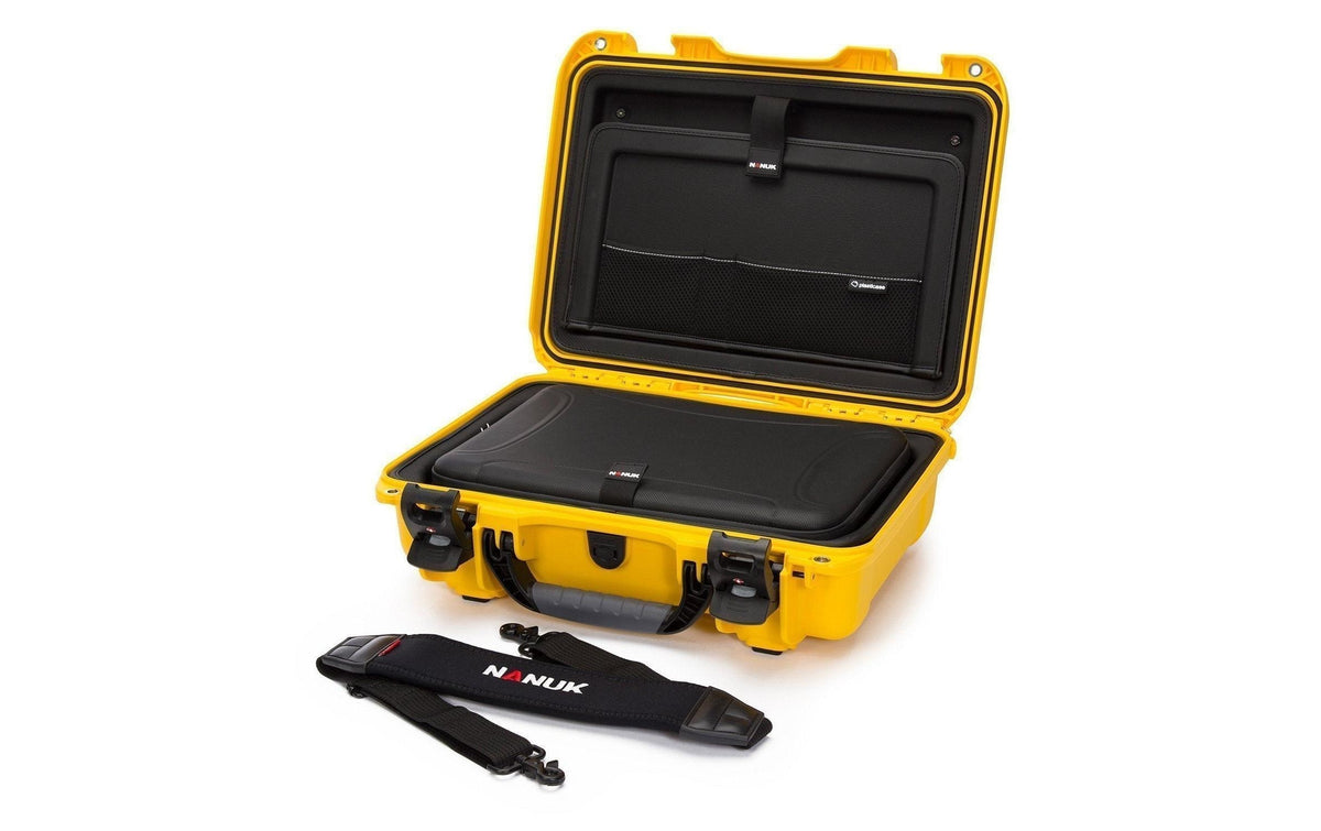 Nanuk Notebook-Tasche – für Notebooks bis 20,1", 16,6 l, wasserabweisend, Kunststoff, Gelb