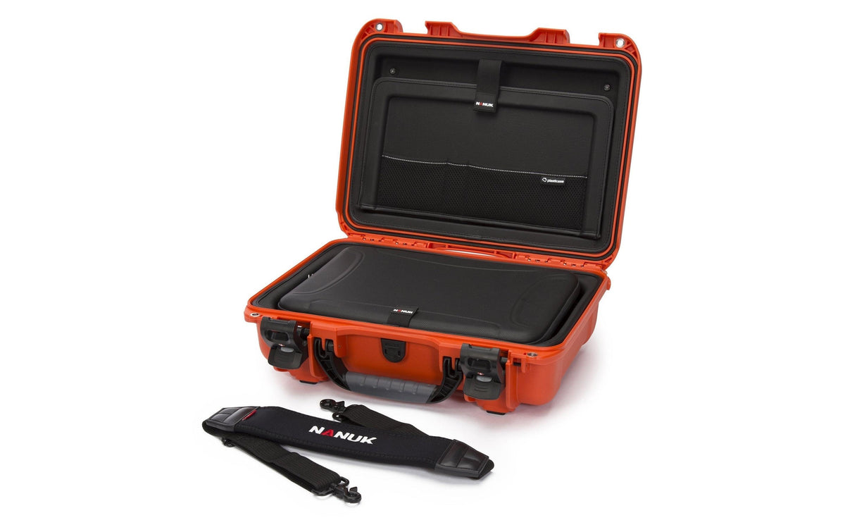 Nanuk Notebook-Tasche – wasserabweisend, Kunststoff, orange