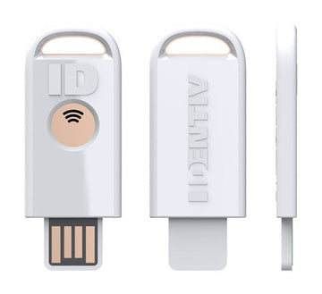 Identiv uTrust FIDO2 Sicherheitsschlüssel+ USB-Chipkartenleser – NFC, USB-A, 1 Stk., Weiss