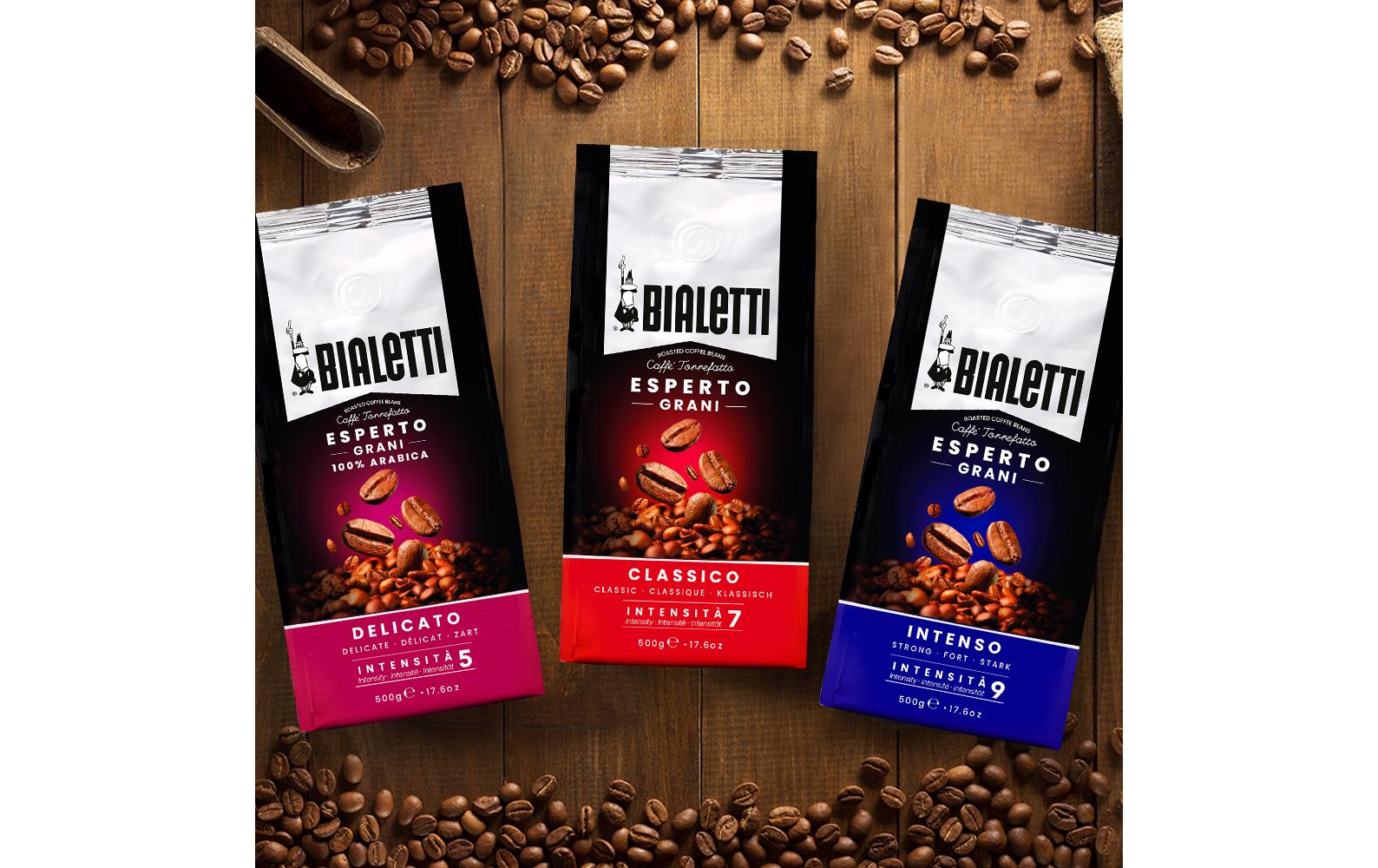 Bialetti Intenso – Kaffeebohnen – Café Crème, Intensität 9, 500 g
