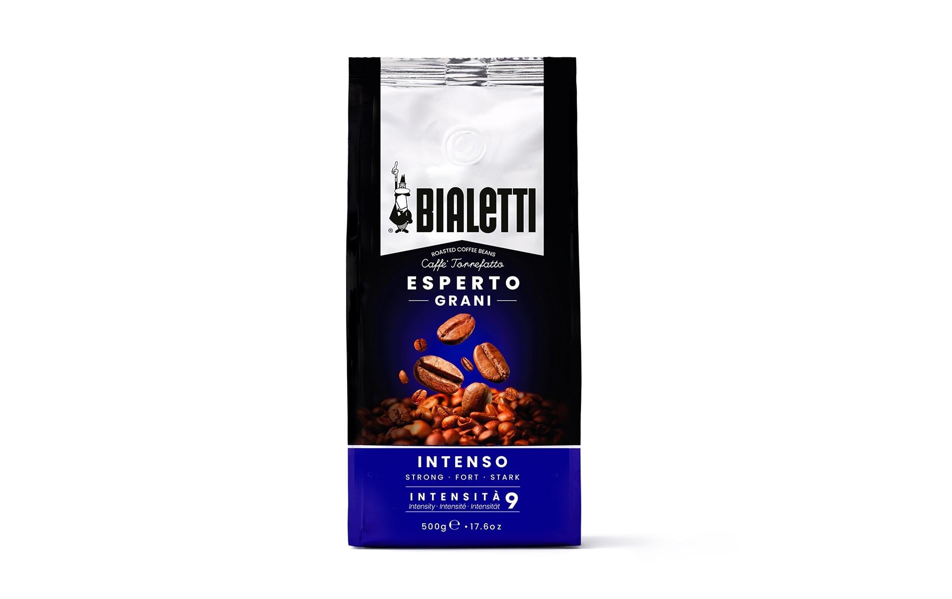 Bialetti Intenso – Kaffeebohnen – Café Crème, Intensität 9, 500 g