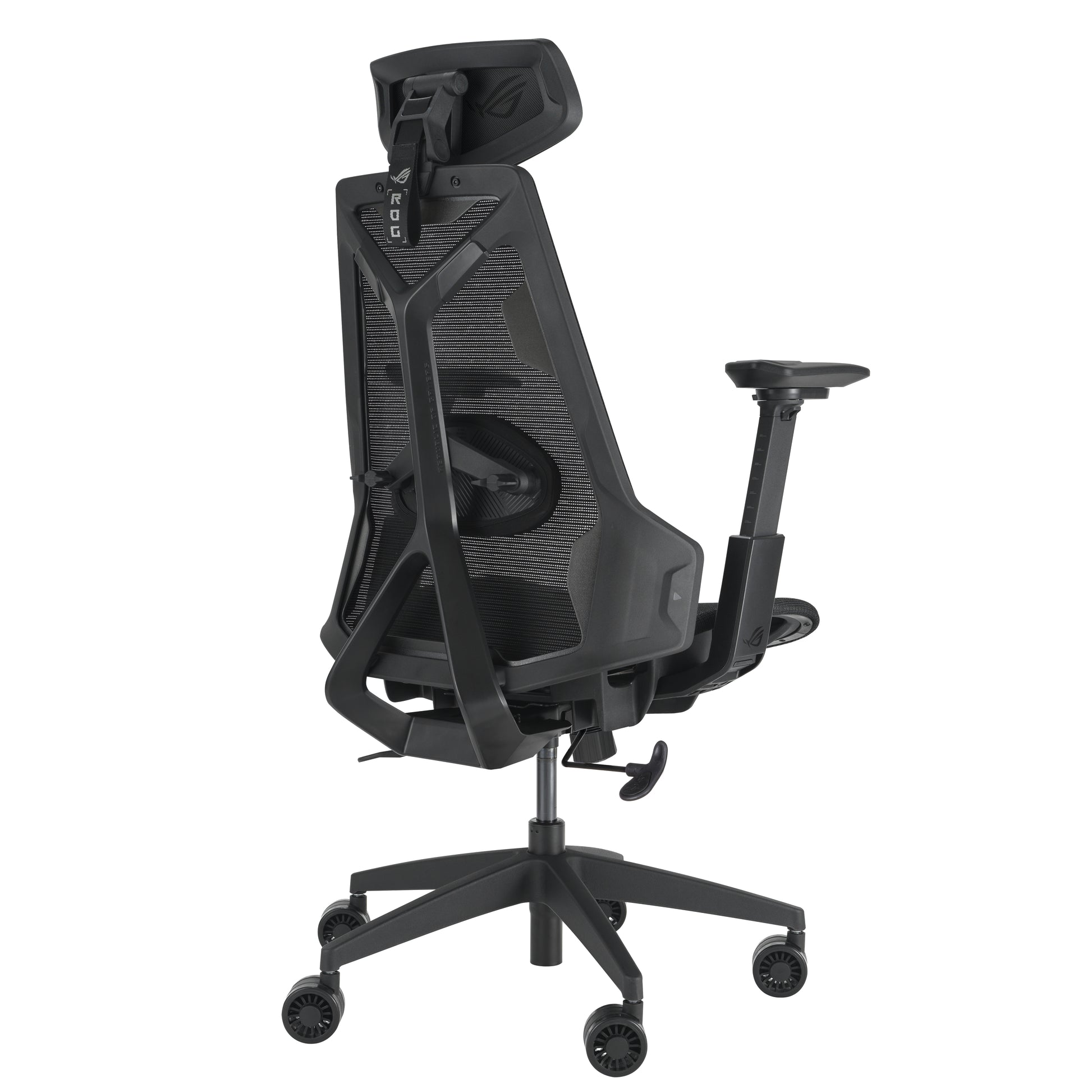 ASUS ROG Destrier Core Gaming-Stuhl – Kunstleder – Schwarz, 3D-Armlehnen, mit Kopfstütze, bis 150 kg
