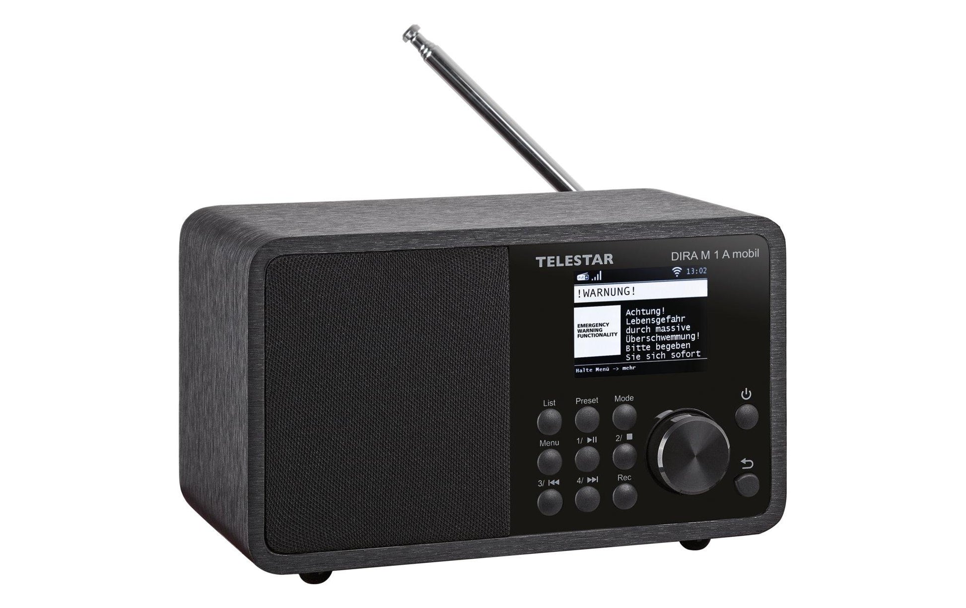 Telestar DIRA M 1 A mobil – DAB-/Internetradio – Portabel – DAB+, Bluetooth – Schwarz