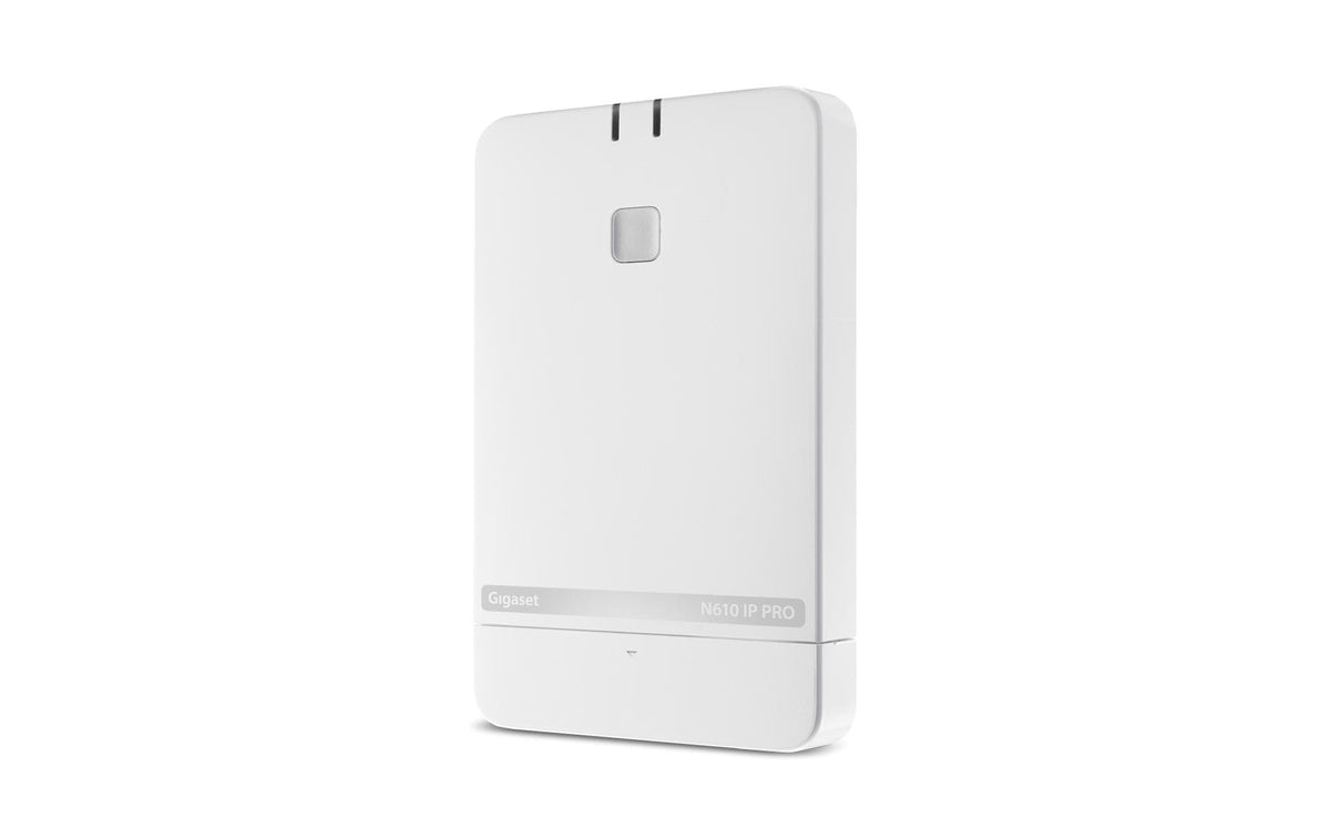 Gigaset N610 IP PRO – DECT IP-Basisstation, PoE, LAN (RJ-45), Weiss