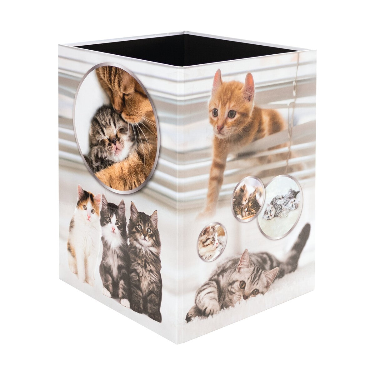 HERMA Papierkorb – 15 l – Karton, weiss – B × H × T 220 × 315 × 230 mm