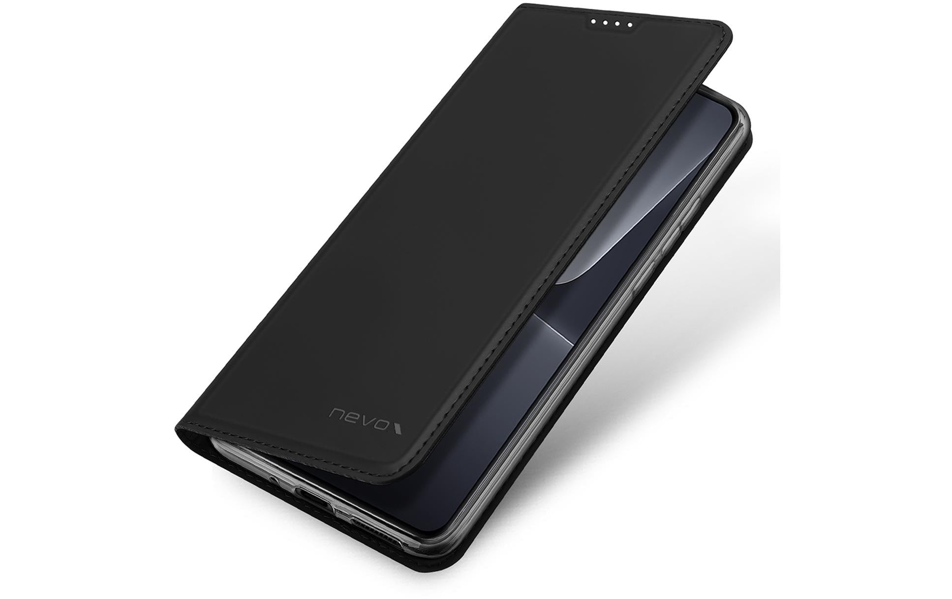 Nevox Vario Series Folio – für Xiaomi 13, mit Ständer, 1 Kartenfach, PU+TPU, Schwarz