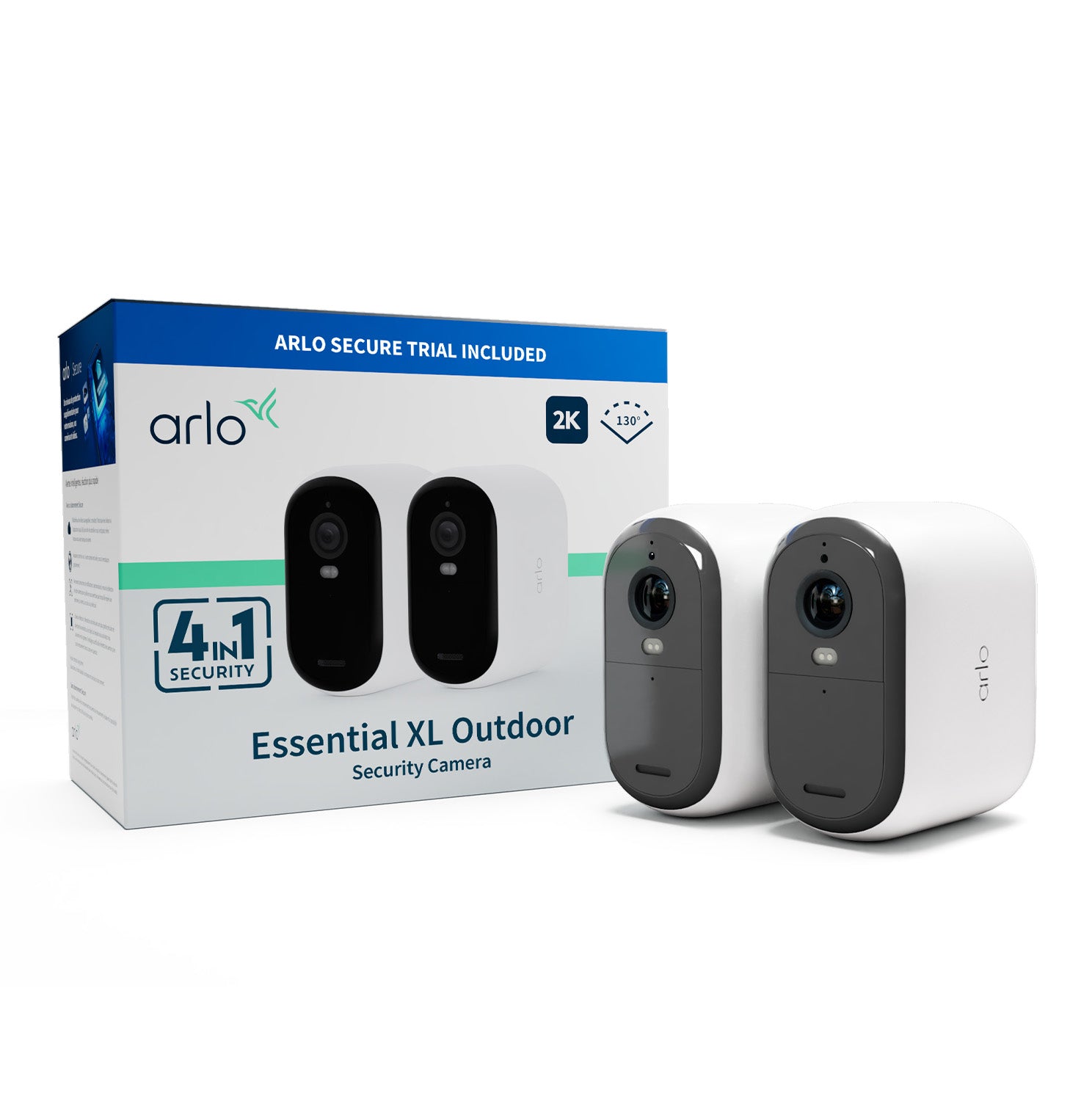 Arlo Essential 2 XL Wildkamera – 2K, wetterfest, 2er-Pack