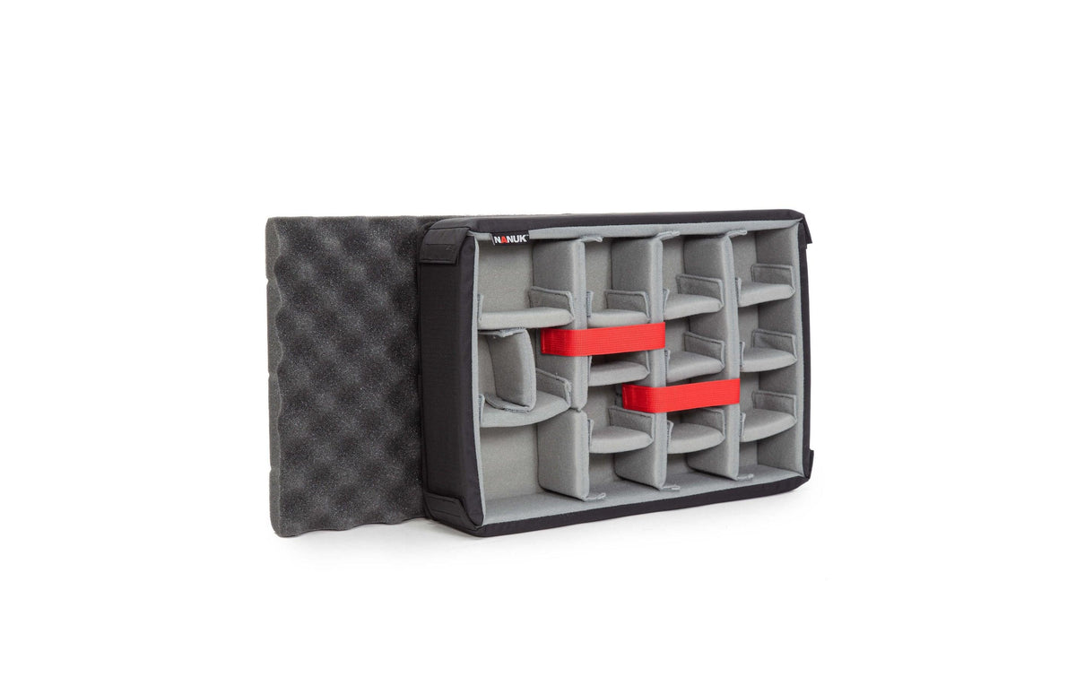 Nanuk Kleinteilebox/-einsatz – mit Deckelschaum, Grau, Schaumstoff, B 381 × H 63 × T 246 mm, für Nanuk 923