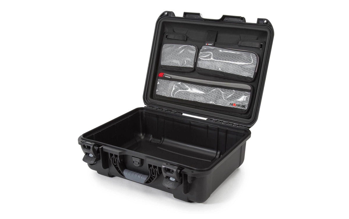 Nanuk NK-930-LIDO Deckel-Organizer Einsatz – Einbaurahmen, Schutzisolierung, Schwarz/Grau, für Nanuk 930