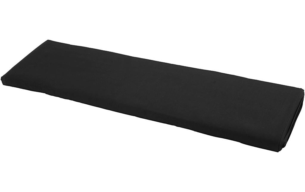 Creativ Company Stoff – schwarz – 145 cm × 10 m – Baumwolle