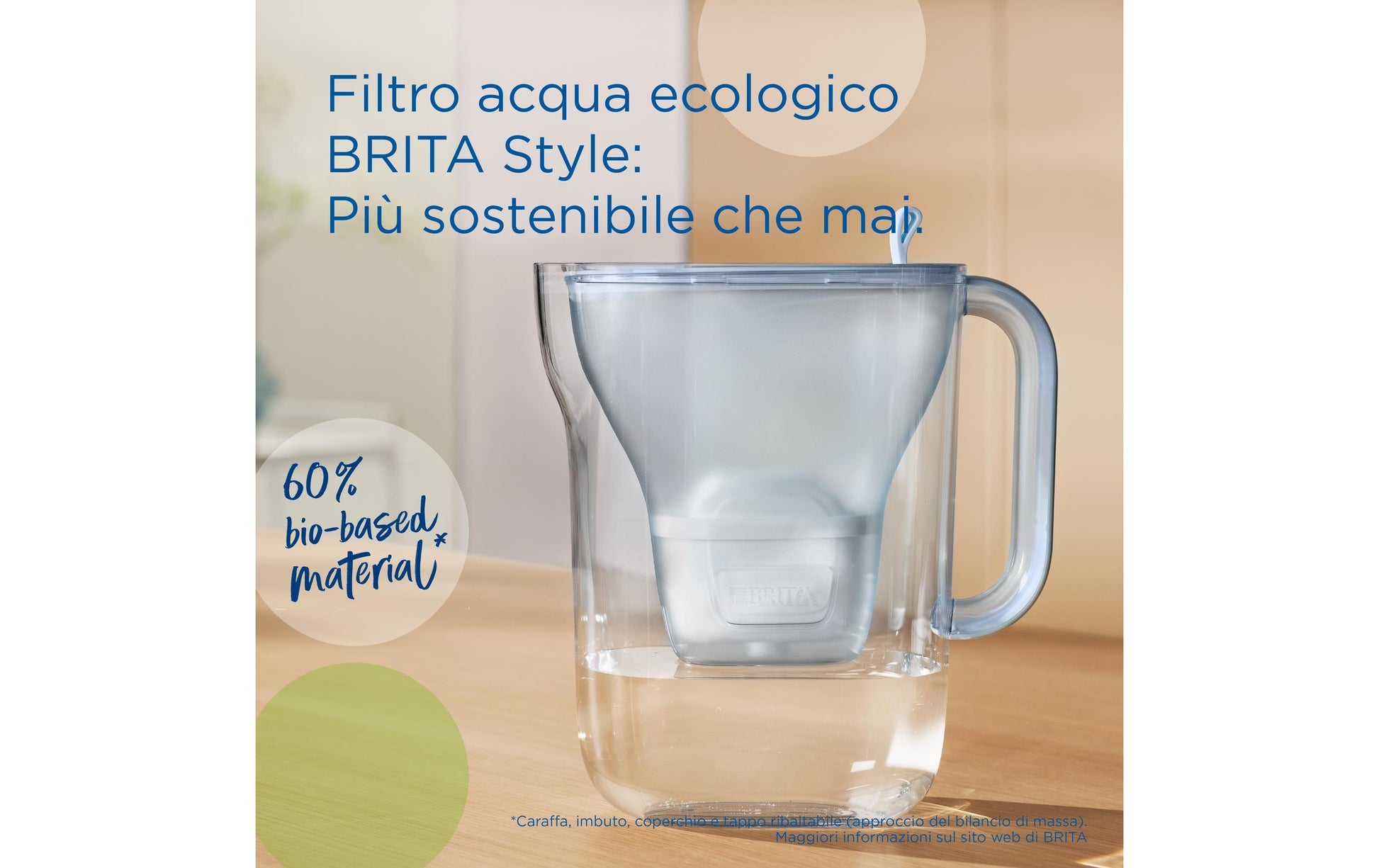 BRITA 1052237 – Wasserfilter-Kanne 1,4 l, Filterwechselanzeige, Kunststoff, Hellgrün