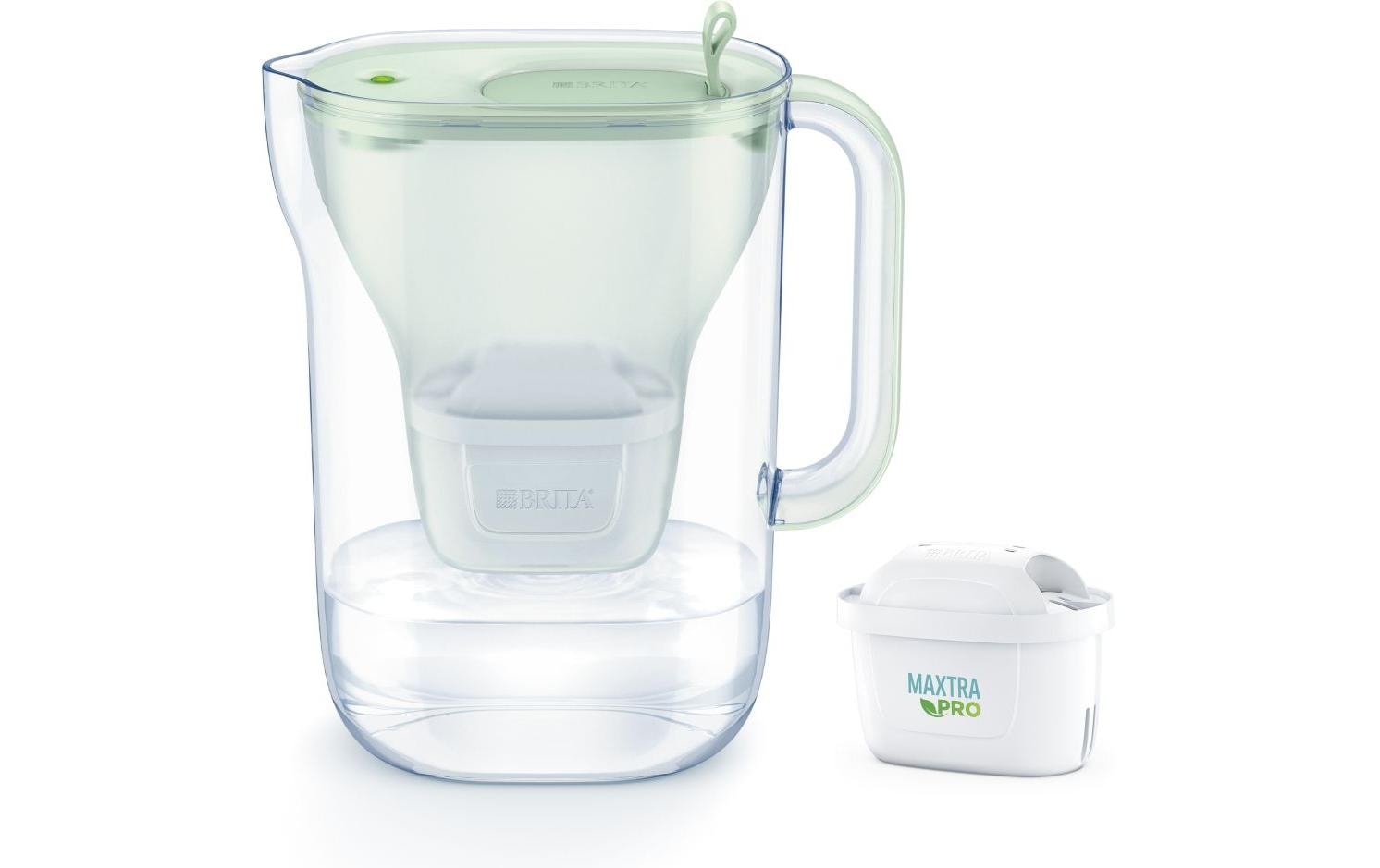 BRITA 1052237 – Wasserfilter-Kanne 1,4 l, Filterwechselanzeige, Kunststoff, Hellgrün