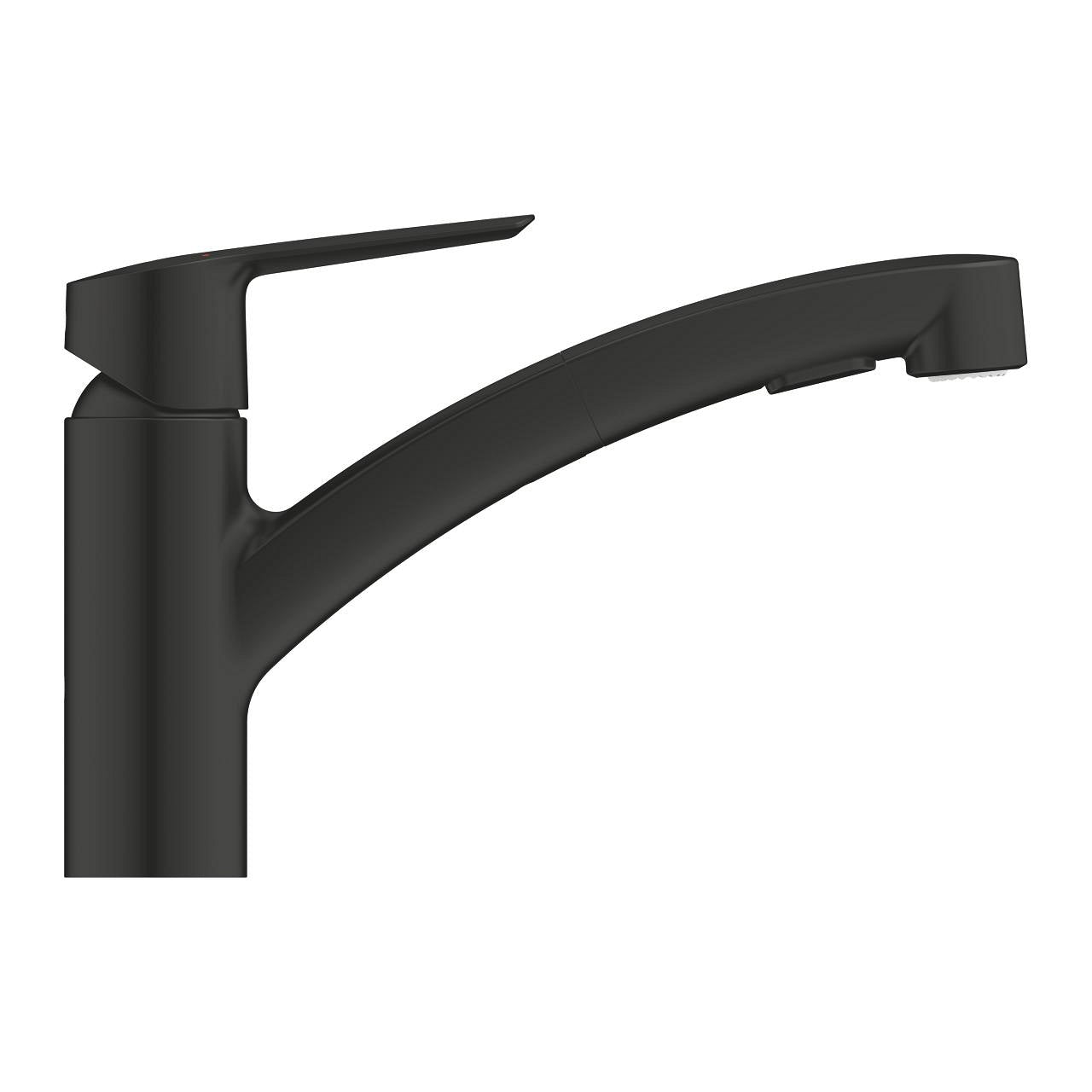 GROHE Start Einhebelmischer – Metall, Einlochmontage, Schwarz