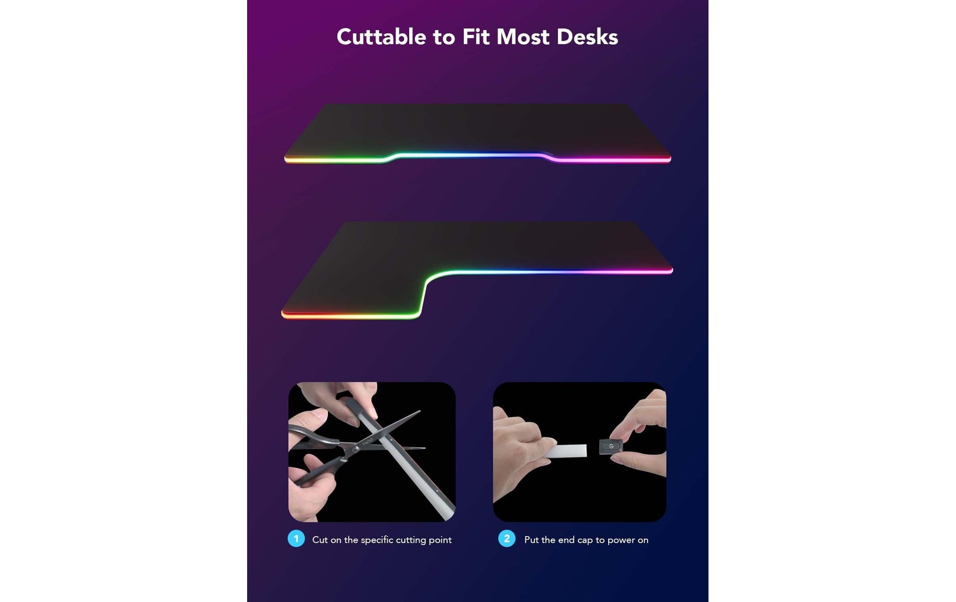 Govee LED-Stripe – Bluetooth, für Amazon Alexa – RGBIC – 300 cm – Schwarz