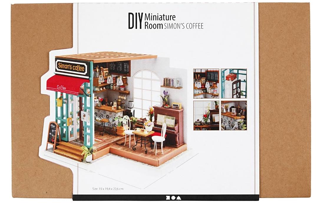 Creativ Company Bastelset – Kaffee-Motiv – aus Holz, mehrfarbig