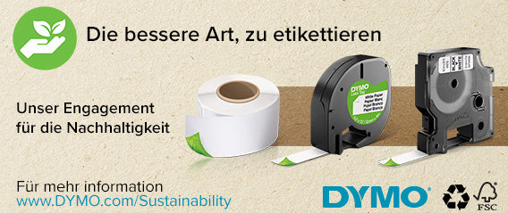 DYMO D1 Schriftband – Schwarz auf Gelb – 24 mm × 7 m, Polyester – für DYMO LabelManager, LabelWriter 450 DUO
