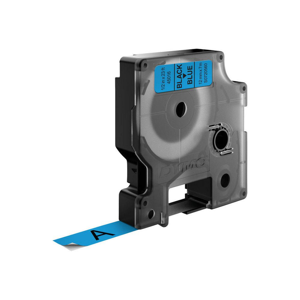 DYMO Textilband – 12 mm × 7 m, blau, schwarz – für LabelPoint 200, 250, 300 und andere