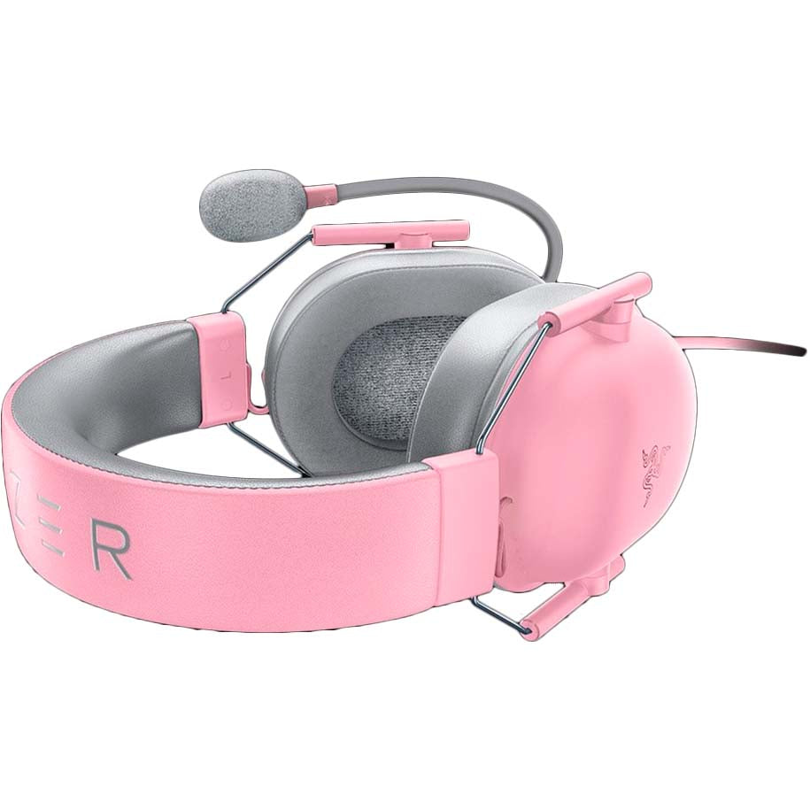 Razer BlackShark V2 X Quartz Gaming-Headset – Over-Ear, Stereo, Kabelgebunden, 3,5 mm Klinke, Pink