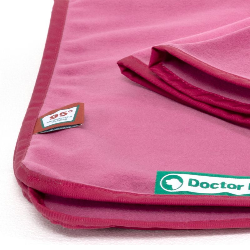 Doctor Bark Wohndecke – Fleece, Pink – 100 × 70 cm – OEKO-TEX Standard 100